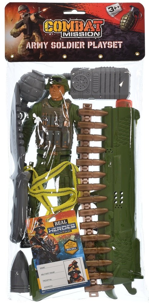 KandyToys Combat Mission Army Soldier Playset