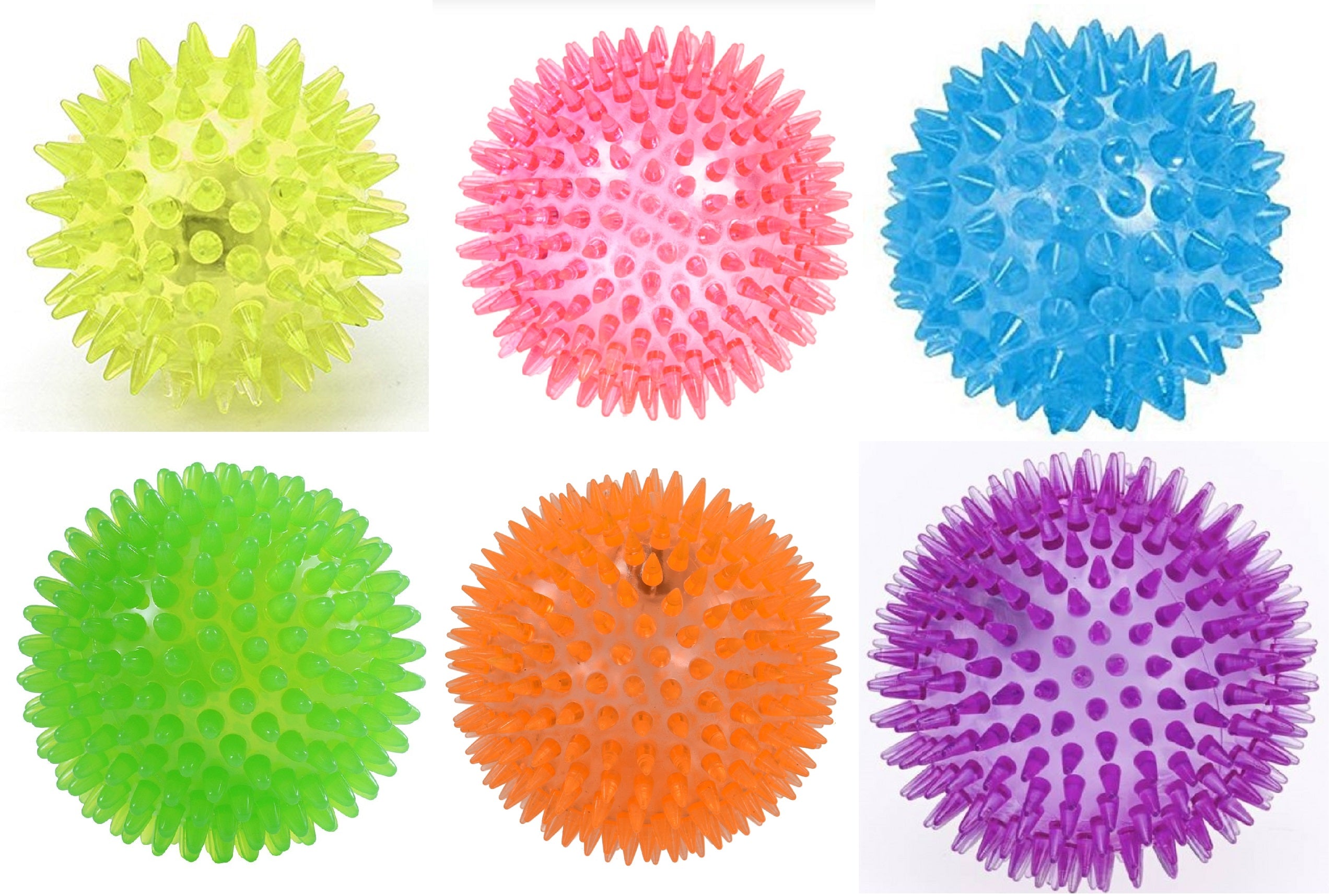 Spikey Bounce Ball With Light