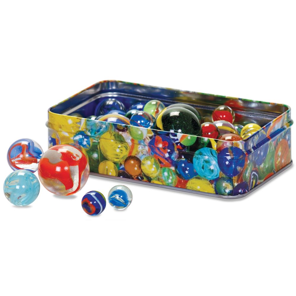 Tin of 60 Marbles