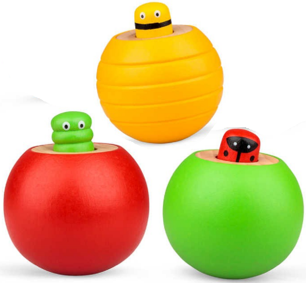 Tobar Wooden Squeaky Bug Roly-Polies