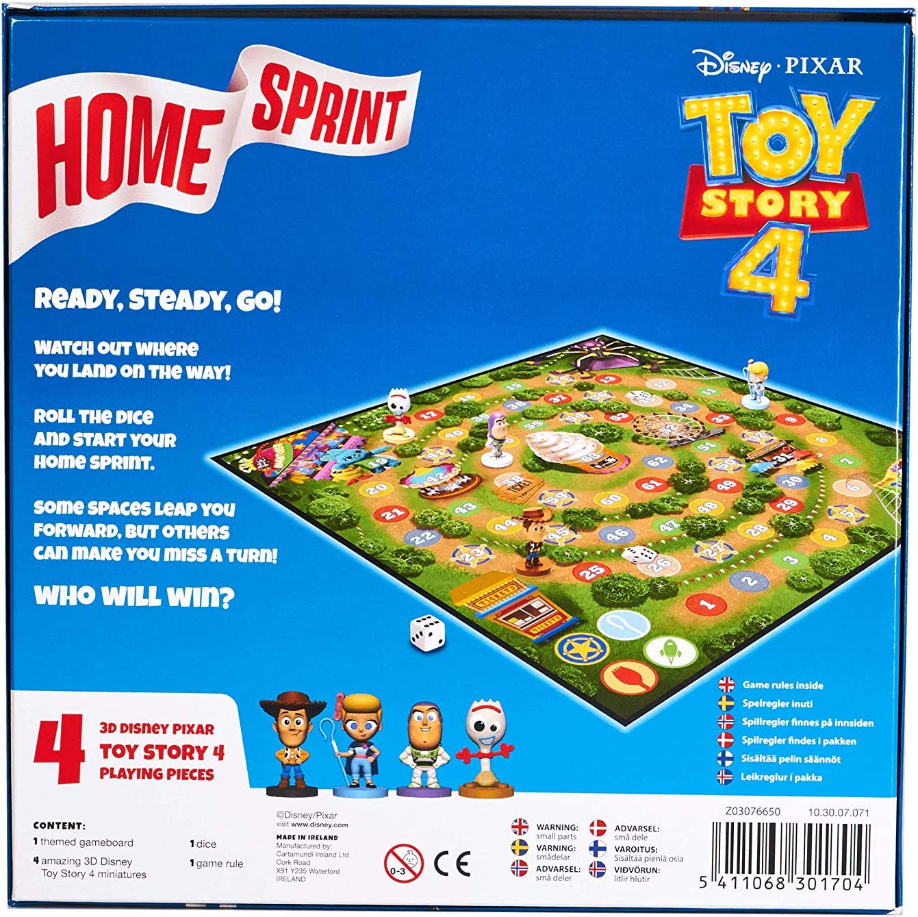 Toy Story 4 Home Sprint Board Game