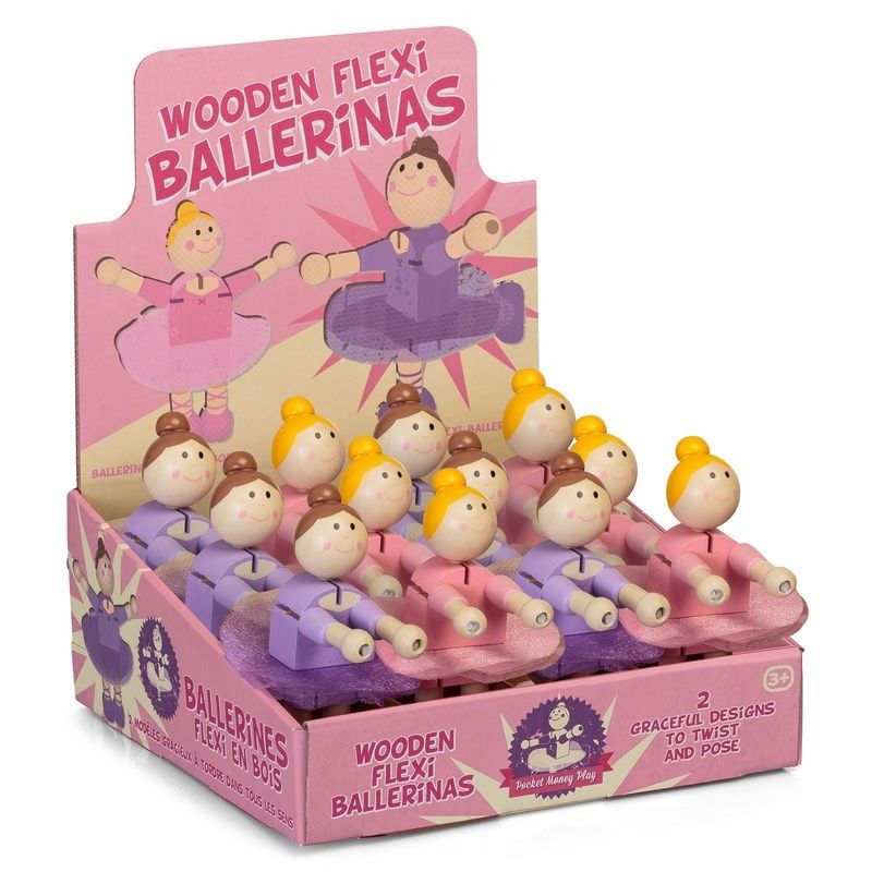 Wooden Flexi Ballerinas